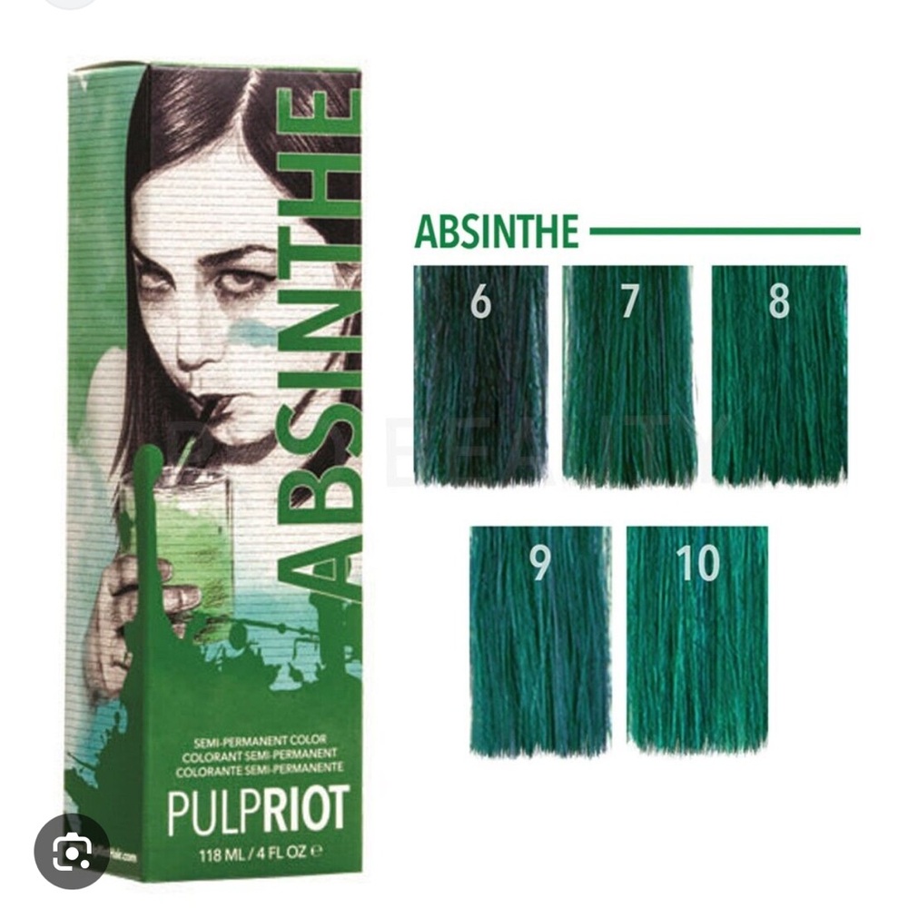 Pulp Riot Absinthe Green Semi Permanent Color Stain